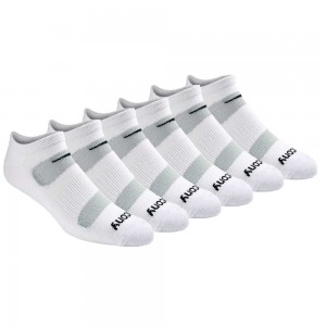 Saucony Legacy Performance No Show 6-Pack Socks Beyaz | UVBLAT038