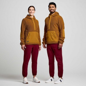 Saucony Recovery Sherpa Pullover Kahverengi | VTDJRL430